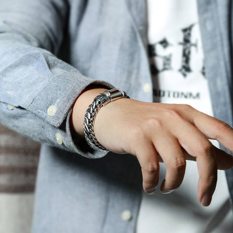 13mm Wide Cuban Curb Chain Men's Bracelet – Heavy Sterling Silver Jewelry - Image 5