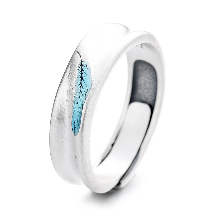 Blue Feather Ring - Image 5