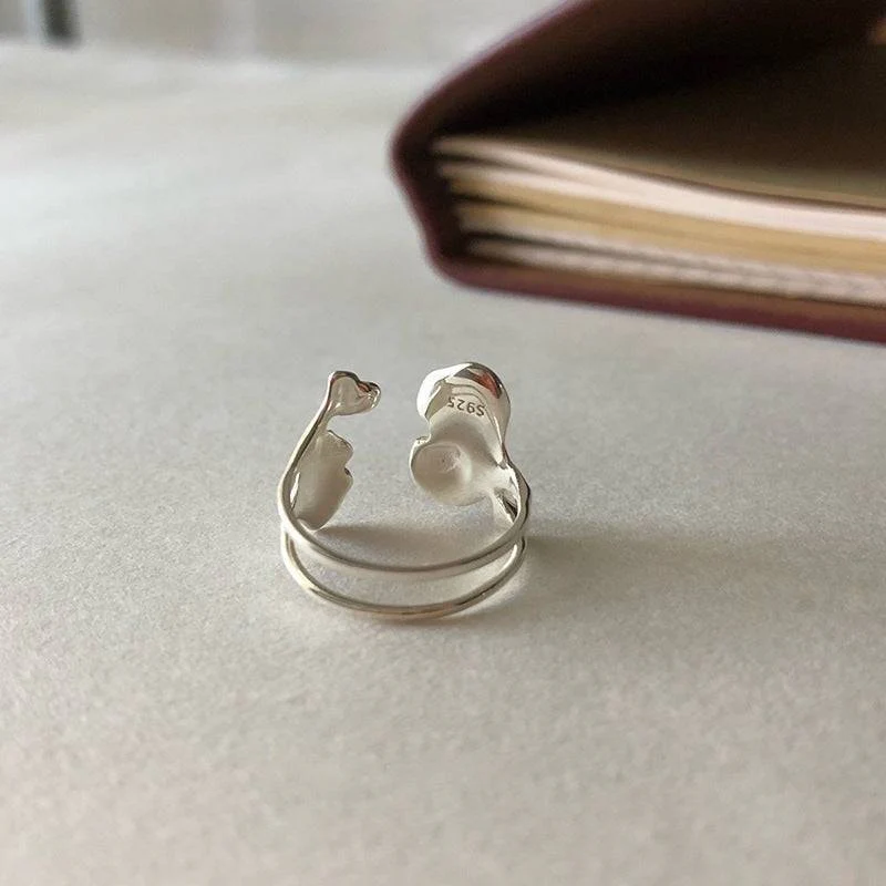 Ginkgo Leaf Open Ring - Image 4