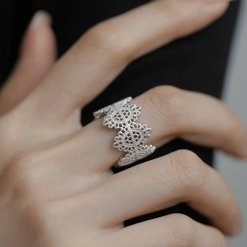 Hollow Lace Ring - Image 3