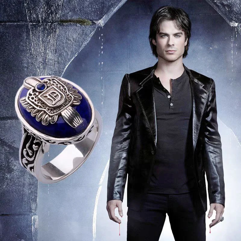 Lapis Lazuli Personalized Vampire Diaries Ring - Image 5