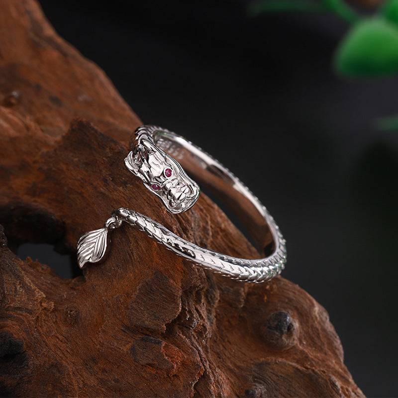 Divine Dragon Tail Ring - Silver or Gold - Image 3