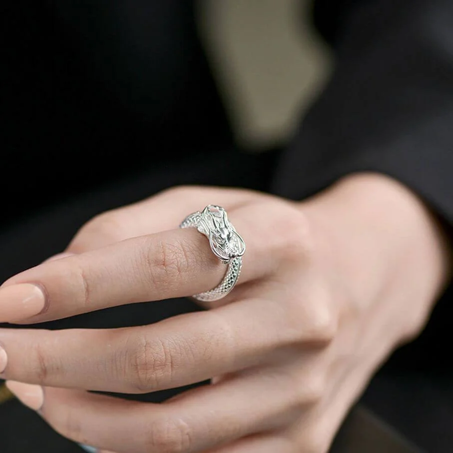 Auspicious Dragon Soaring to the Skies Ring - Image 3