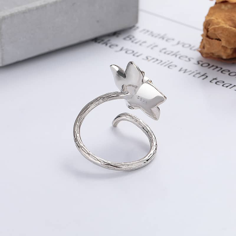 Baroque Irregular Two Tone Pearl Vine Ring - Image 5