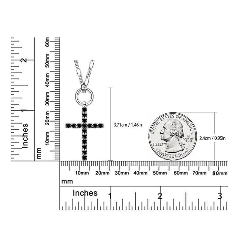 Cross Pendant Moissanite Necklace - Image 4