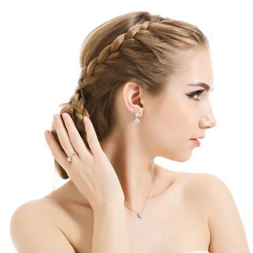 Double Round Moissanite Earrings - Image 3