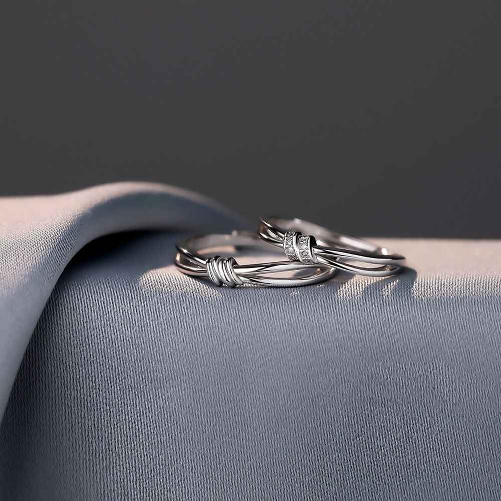 Engagement Rings for Couples - Lover's Knot Ring - Image 5
