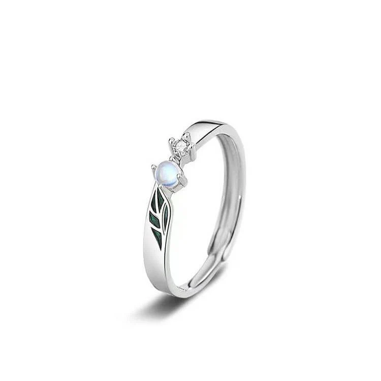 First Awakening of Love Moonstone Matching Rings - Image 3