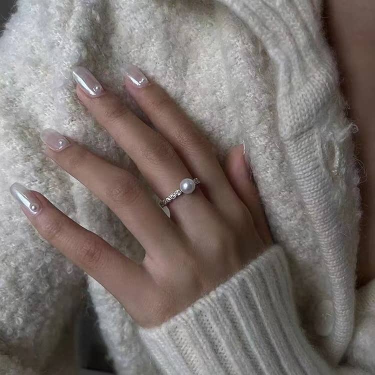 Freshwater Pearl & CZ Ring - Image 3