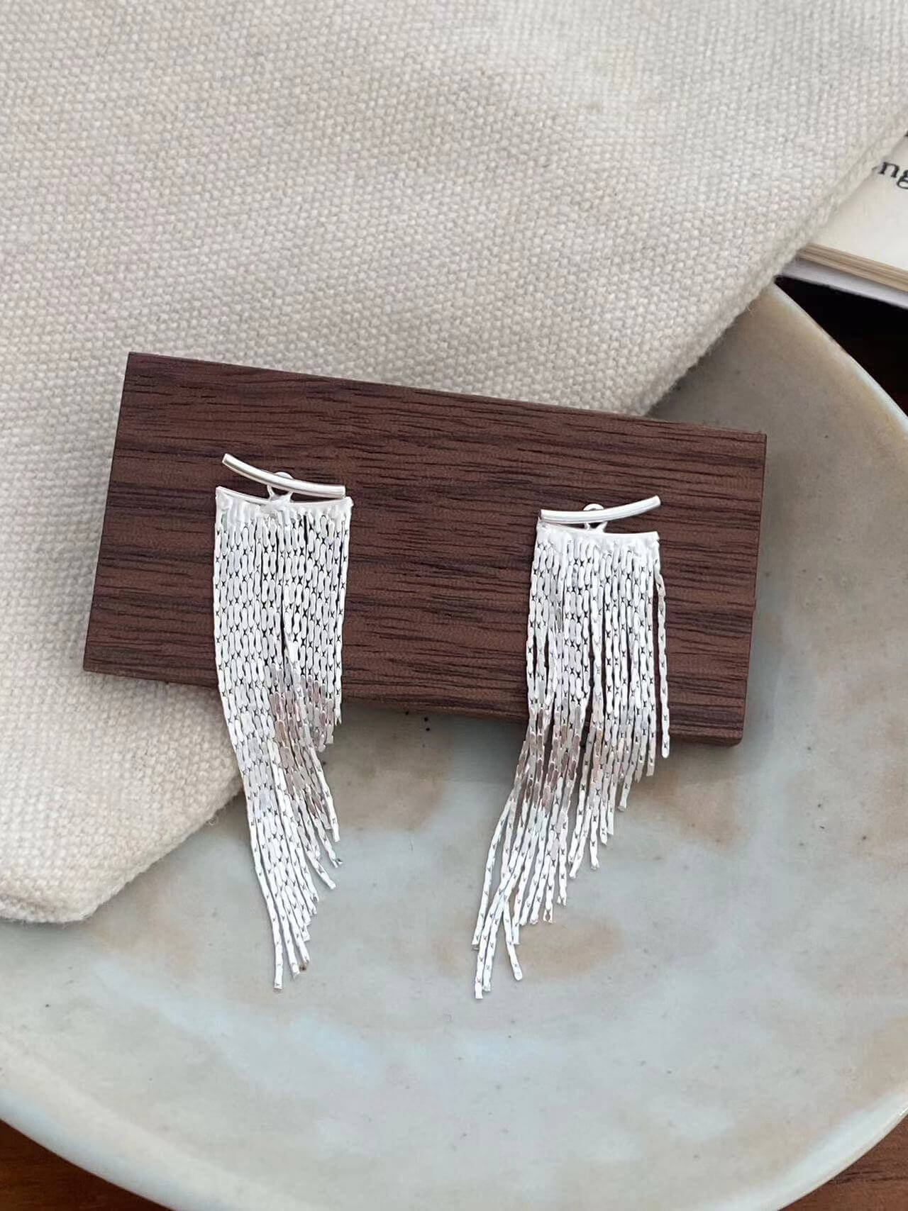Fringe Tassel Earrings - Image 5