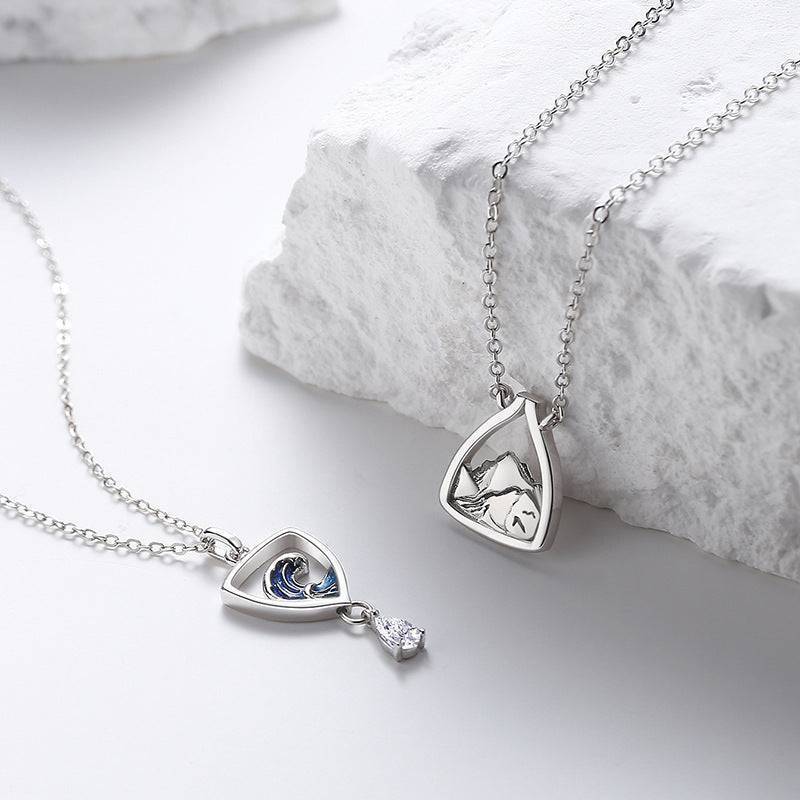 Together to the Mountains & Seas Matching Necklaces - Image 3